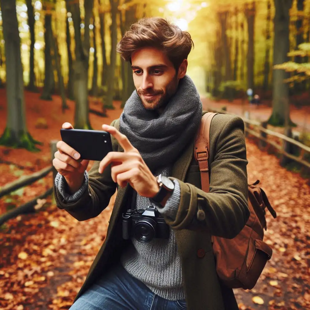 عکاسی با موبایل در پاییز